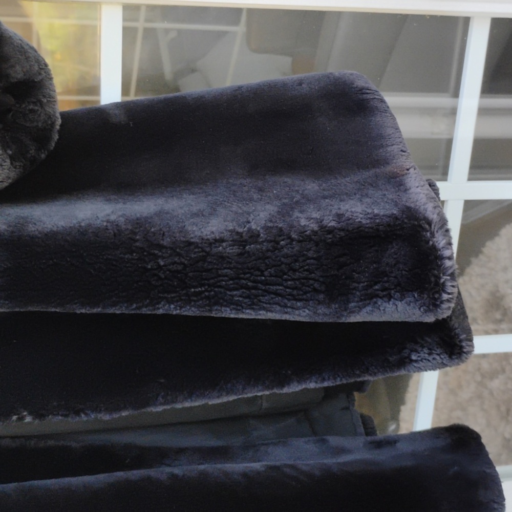 Shaved beaver fur coat